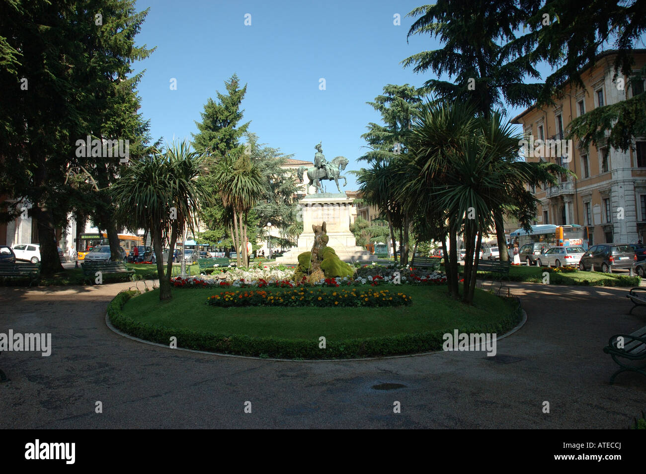 Piazza Italia, Perugia Stock Photo Alamy