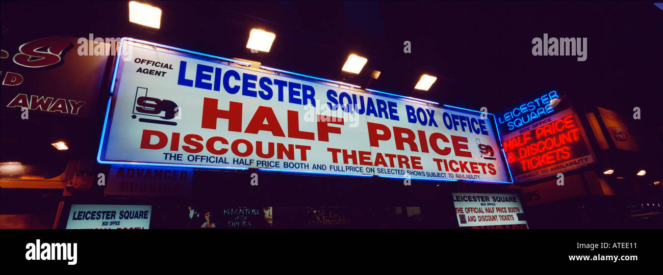 Leicester Square Box Office London Stock Photo