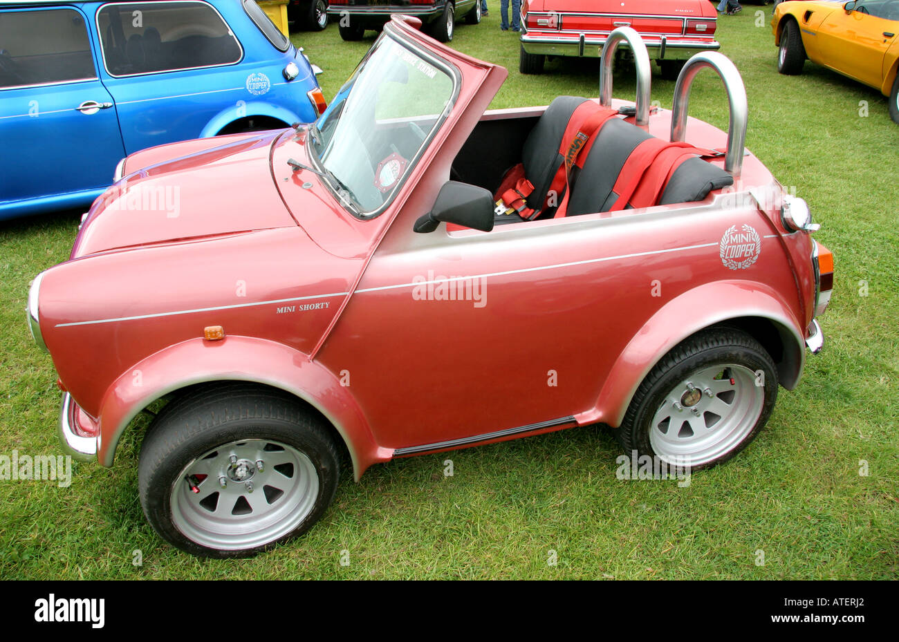customized Mini Cooper motor car Mini Shorty Stock Photo