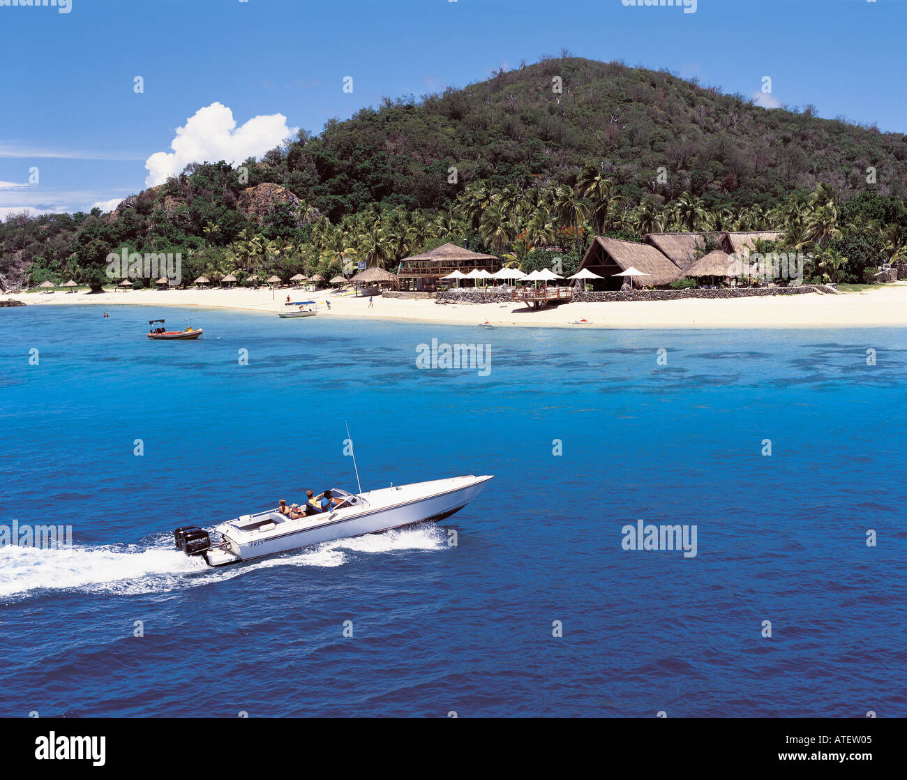 Resort in the Mamanucas Island Group Fiji Stock Photo - Alamy