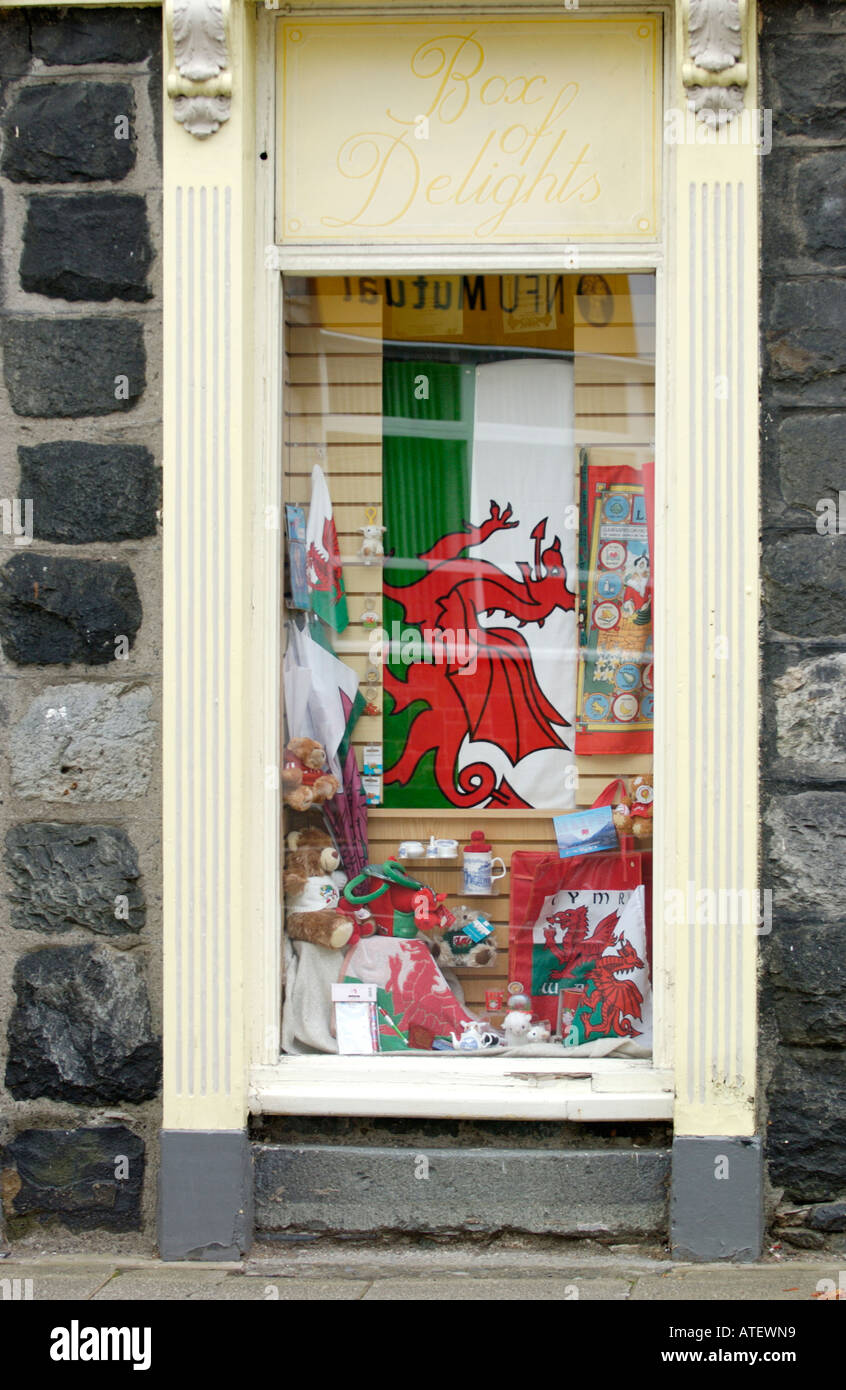 BOX OF DELIGHTS Welsh souvenir shop in Dolgellau Gwynedd North Wales UK