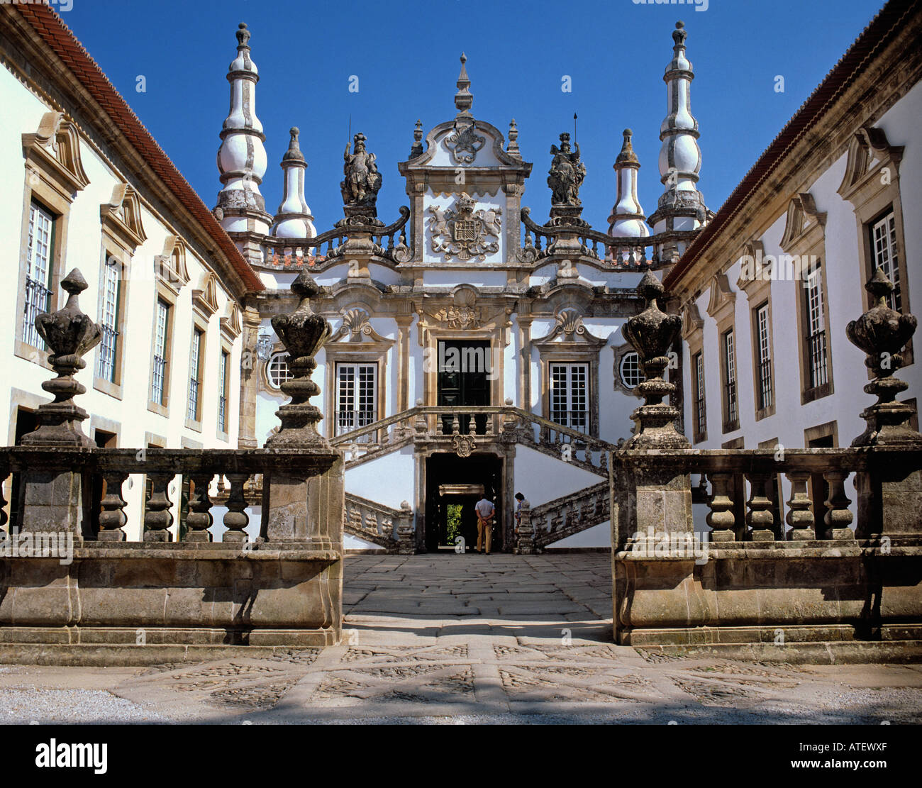 near Vila Real Portugal The Palace of Mateus Stock Photo