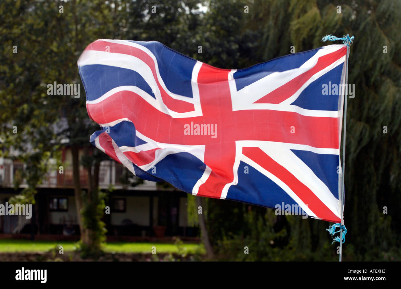 Union Jack Flag Fluttering High Resolution Stock Photography and Images