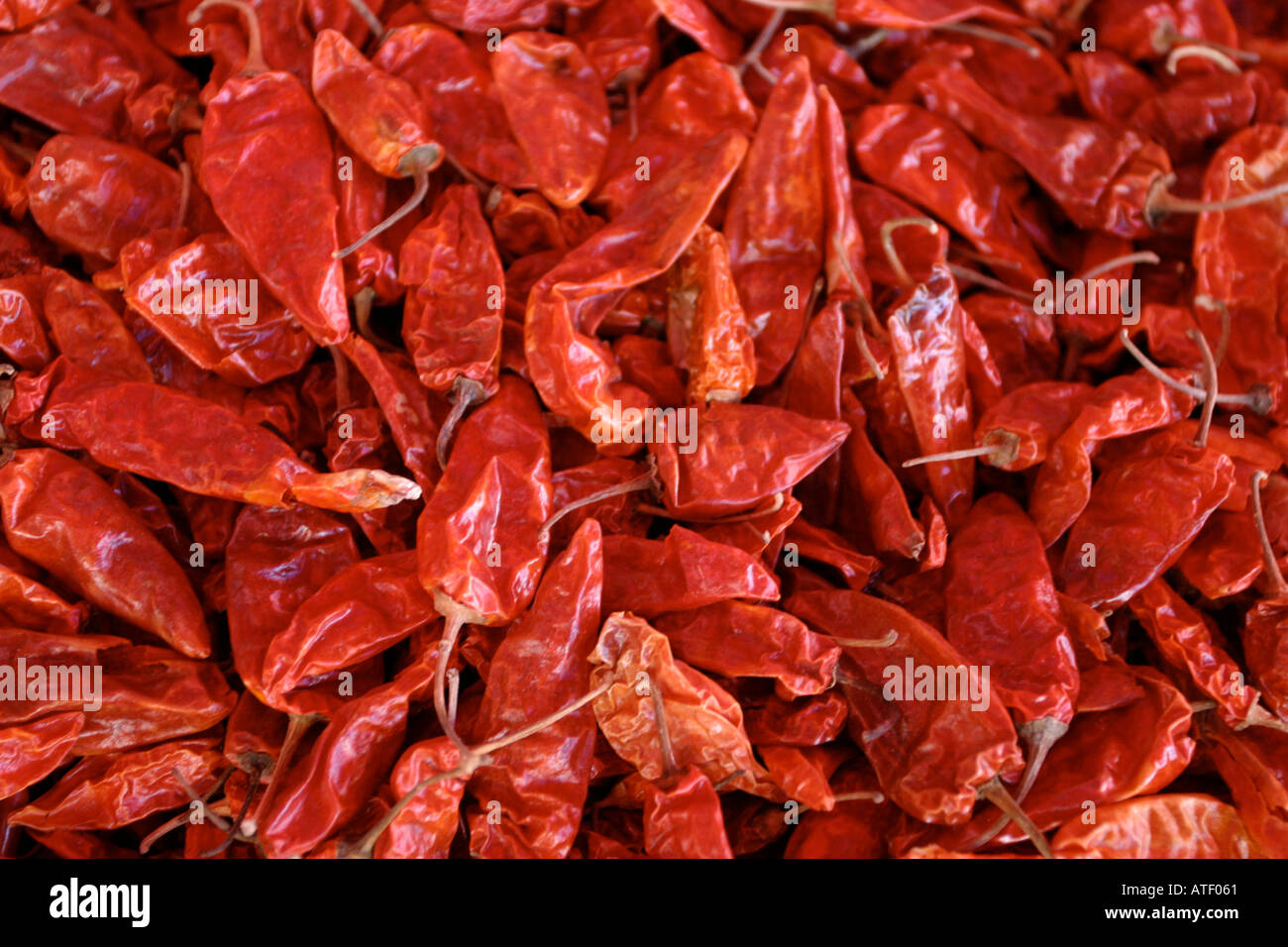 Dried chillies on stall hi-res stock photography and images - Alamy