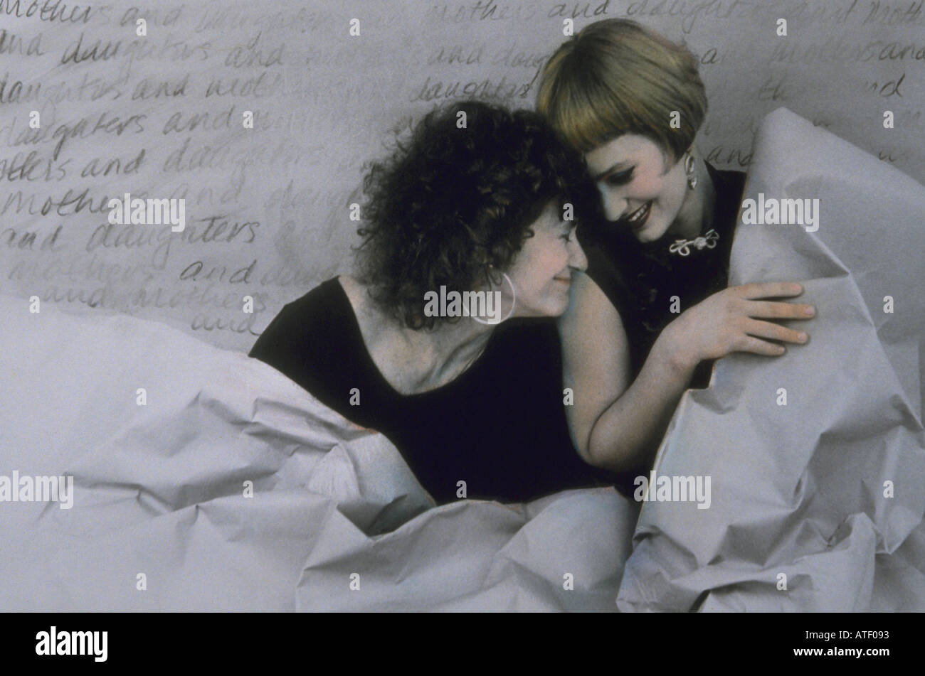 Mother 2 daughters behind hi-res stock photography and images - Alamy