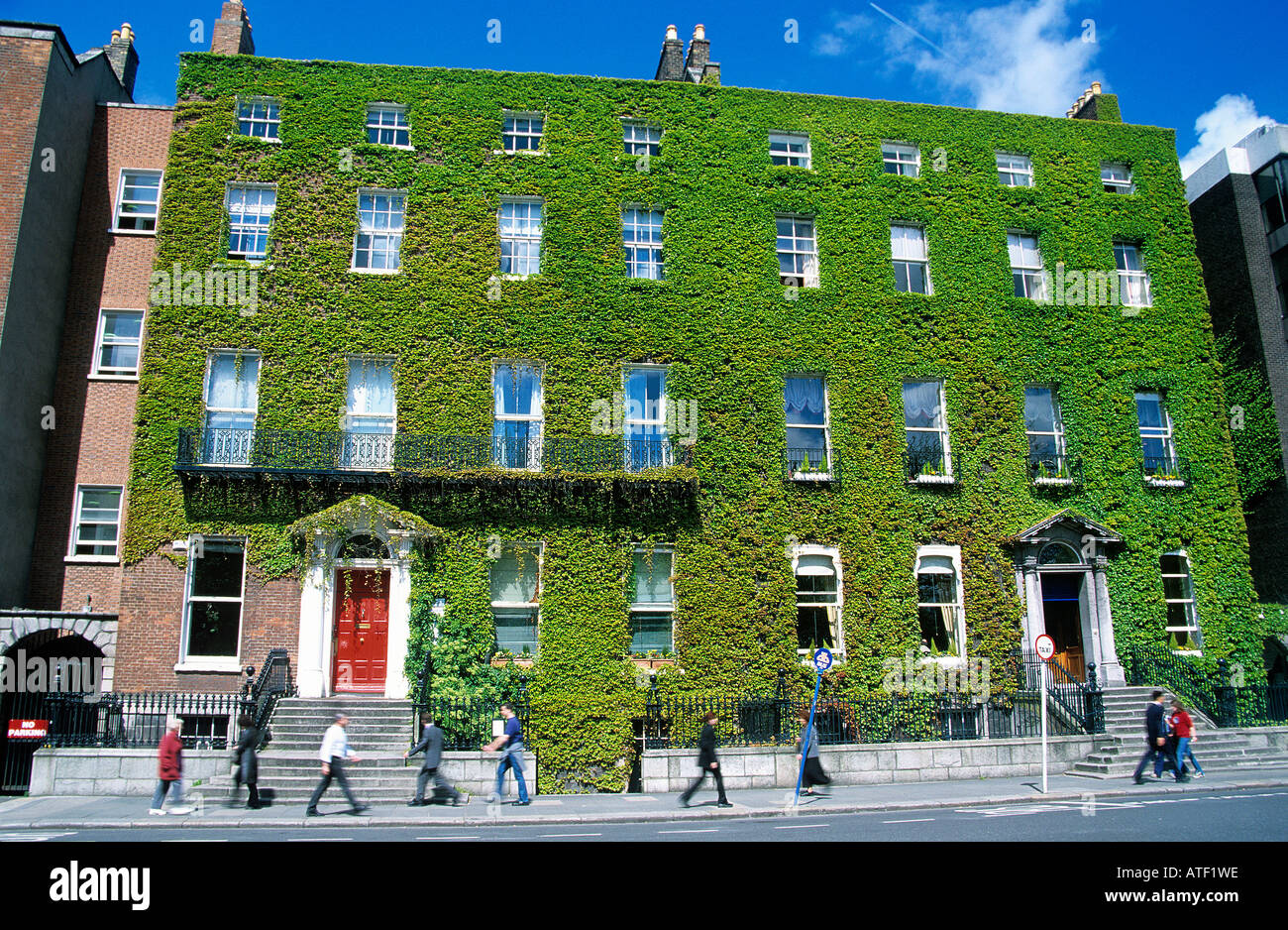 St Stephen's Green, house Dublin Stock Photo Alamy