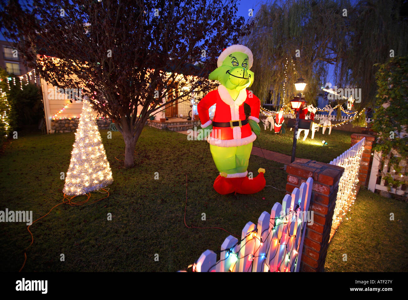 Candy Cane Lane, El Segundo, Los Angeles, California Stock Photo Alamy