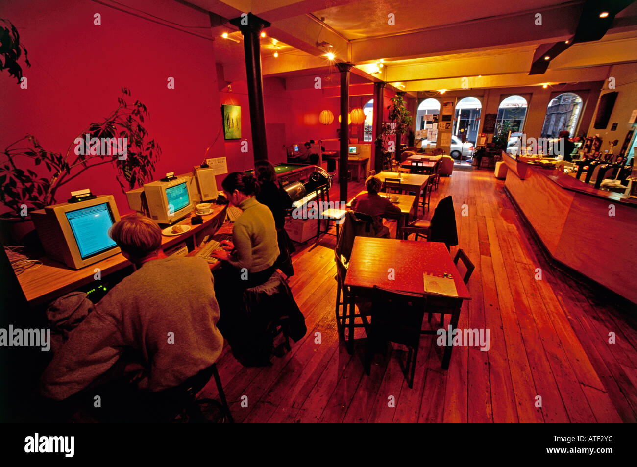 Interior of Dunedin Café Stock Photo Alamy