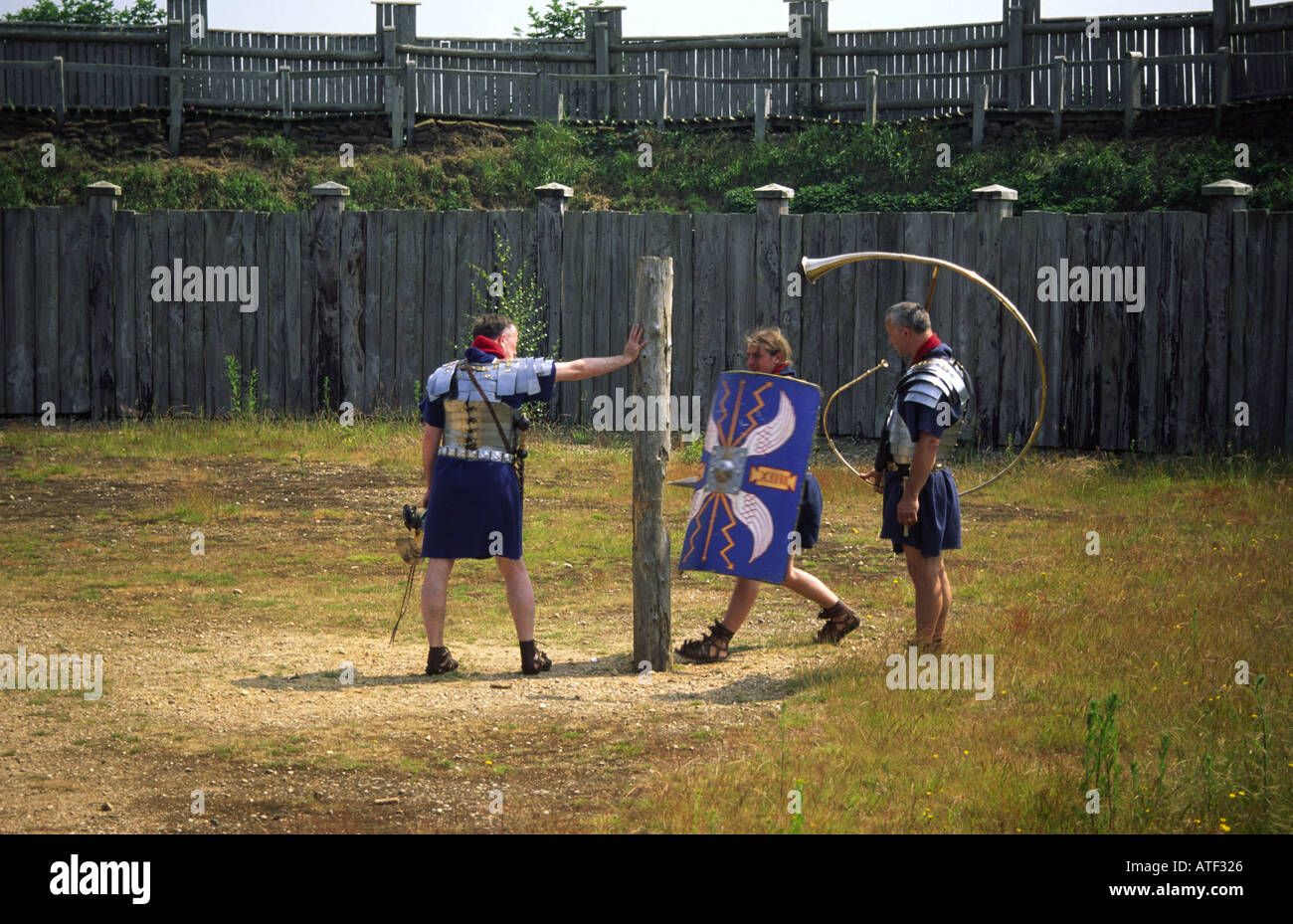 Replica of Roman Gyrus horse training ring at the Lunt Fort at Baginton