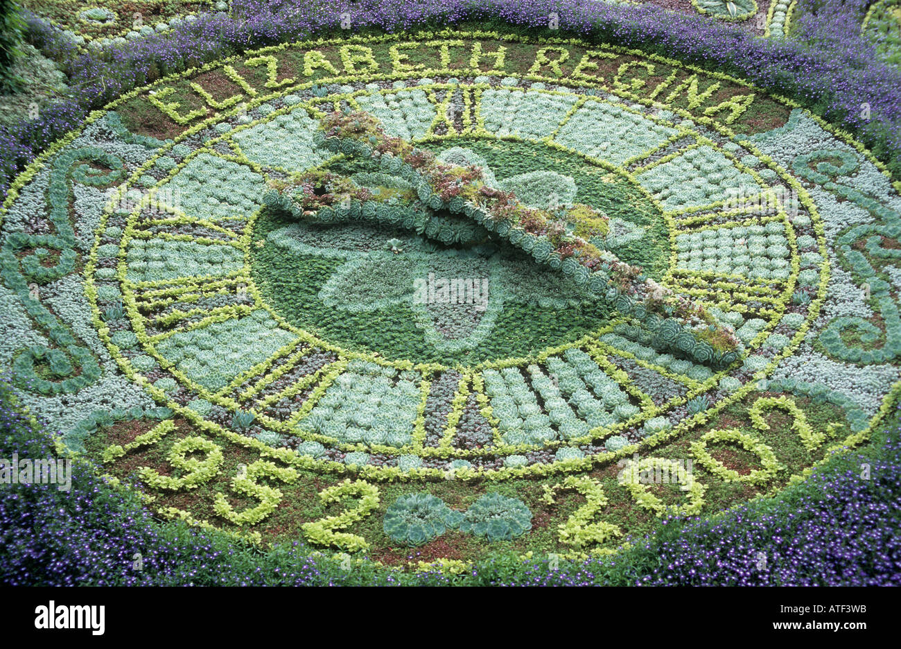 Prince Street Gardens Floral Clock Edinburgh Stock Photo Alamy