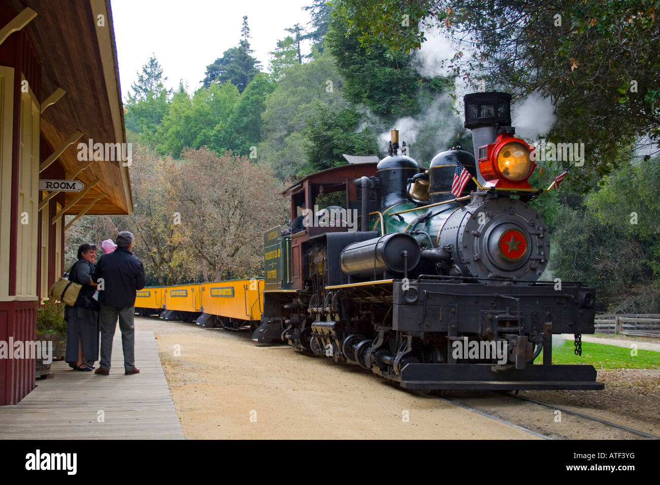 Roaring Camp Railroad, Felton, Santa Cruz County, USA Stock Photo Alamy