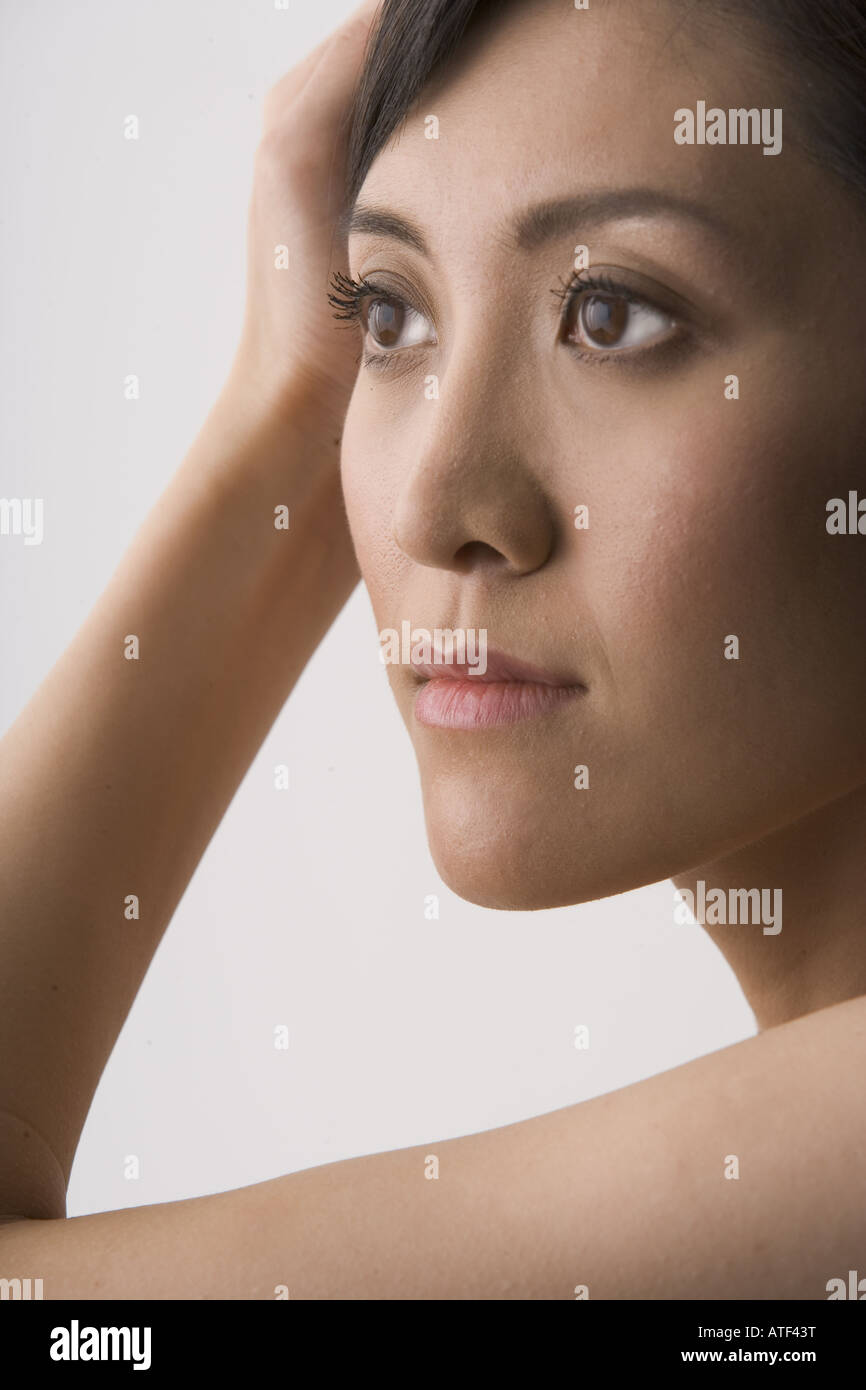 Portrait of young Chinese woman Stock Photo - Alamy