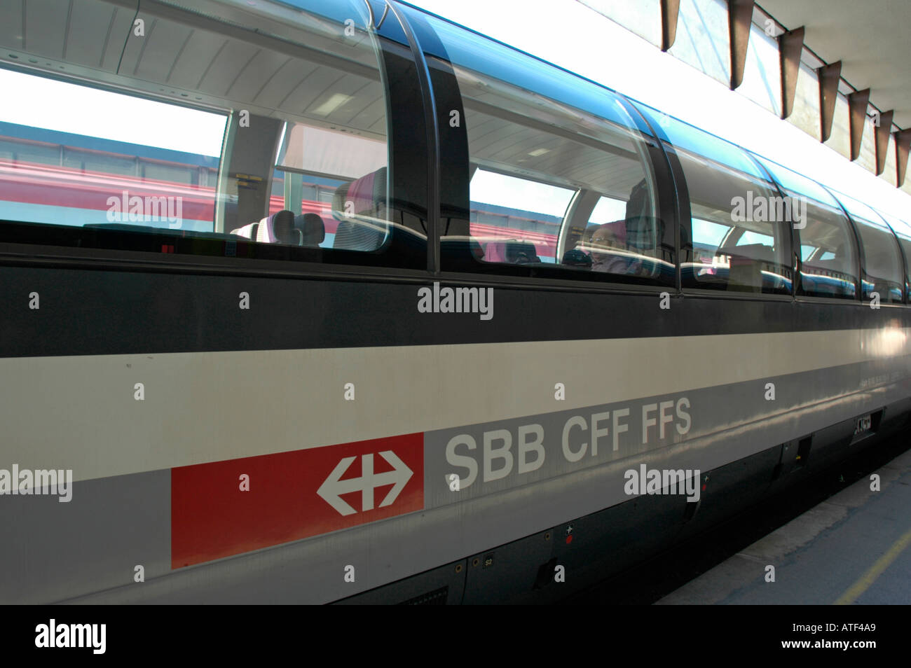 SBB CFF FFS, Swiss Federal Railway, modern waggon Stock Photo - Alamy