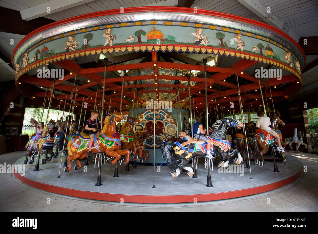 Carousel, Central Park, Manhattan, New York Stock Photo Alamy