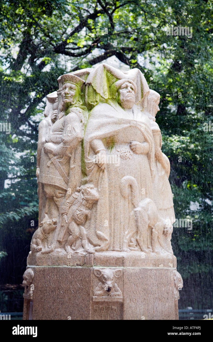 Sophie Loeb Fountain, Queen of Hearts, Mad Hatter and Alice, Central