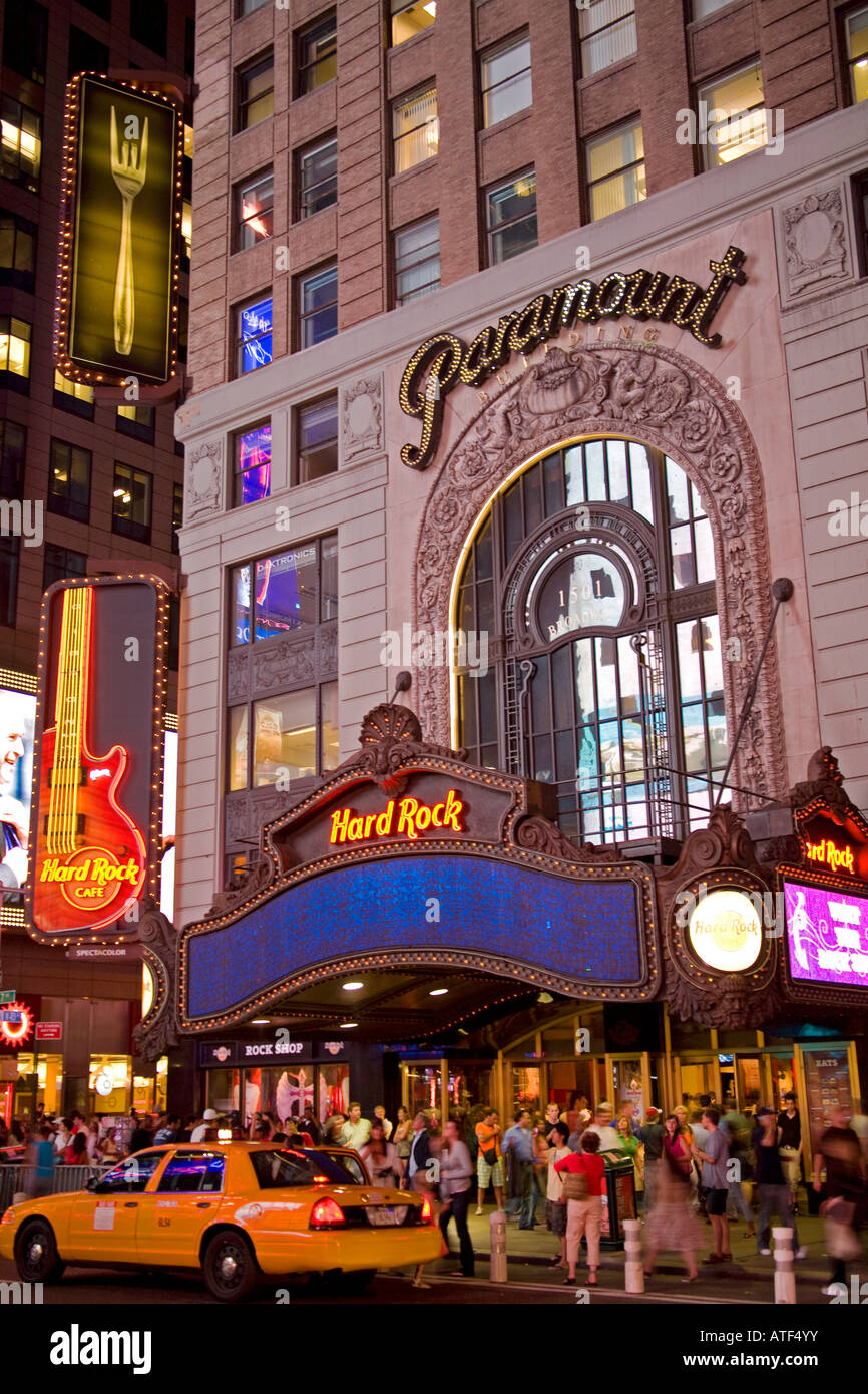 Hard Rock Cafe Times Square Manhattan New York Stock Photo Alamy