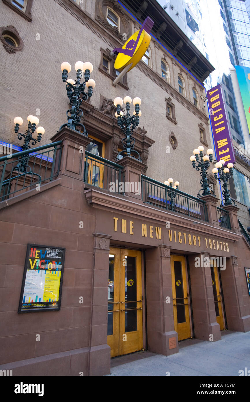 The New Victory Theatre, Times Square, Manhattan, New York Stock Photo