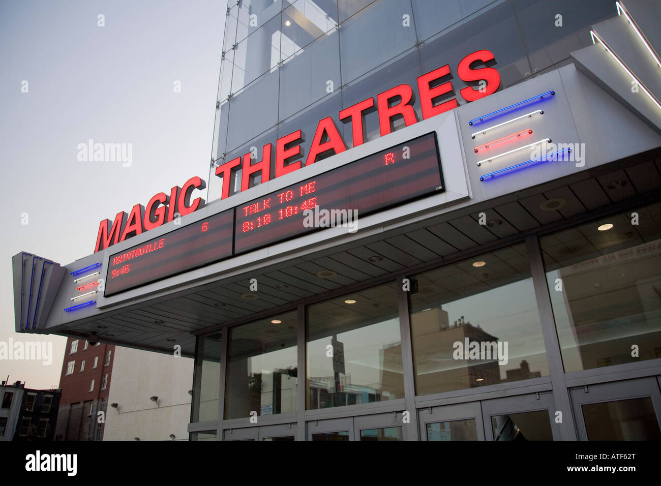 Magic Johnson Theatres, Frederick Douglass Blvd and West 124th Street, Manhattan, New York Stock
