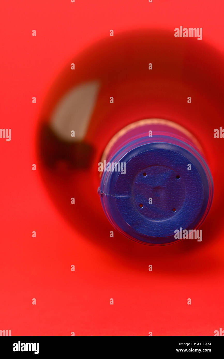 White wine glass bottle laying down Stock Photo Alamy