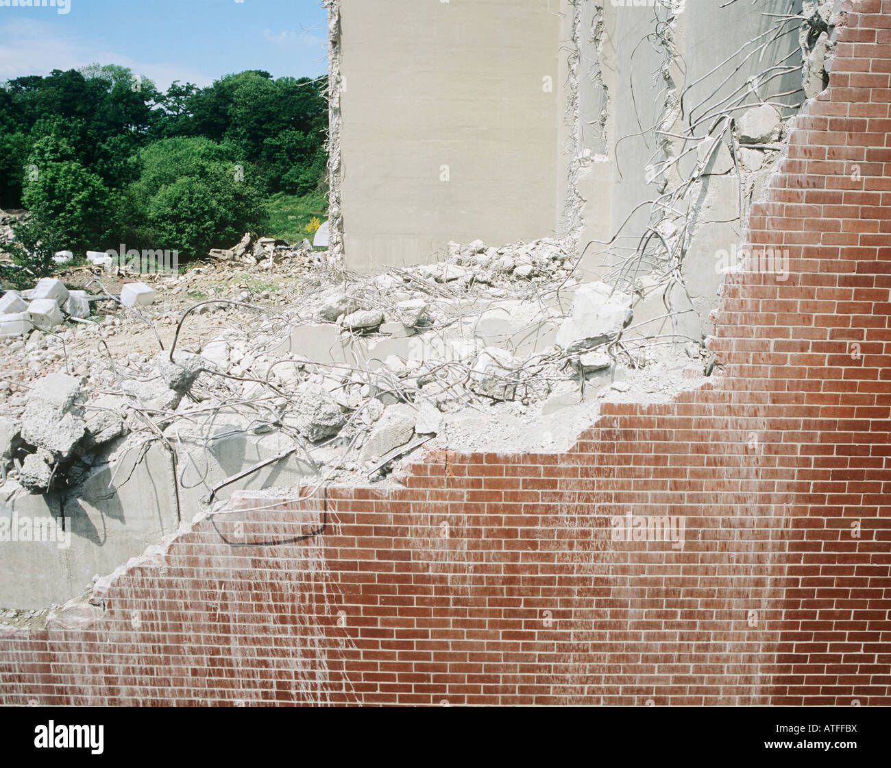A house being demolished Stock Photo Alamy