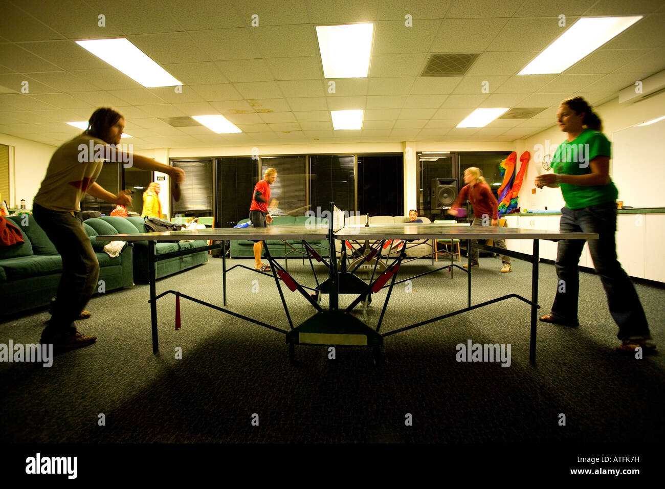 ping pong tournament Stock Photo Alamy