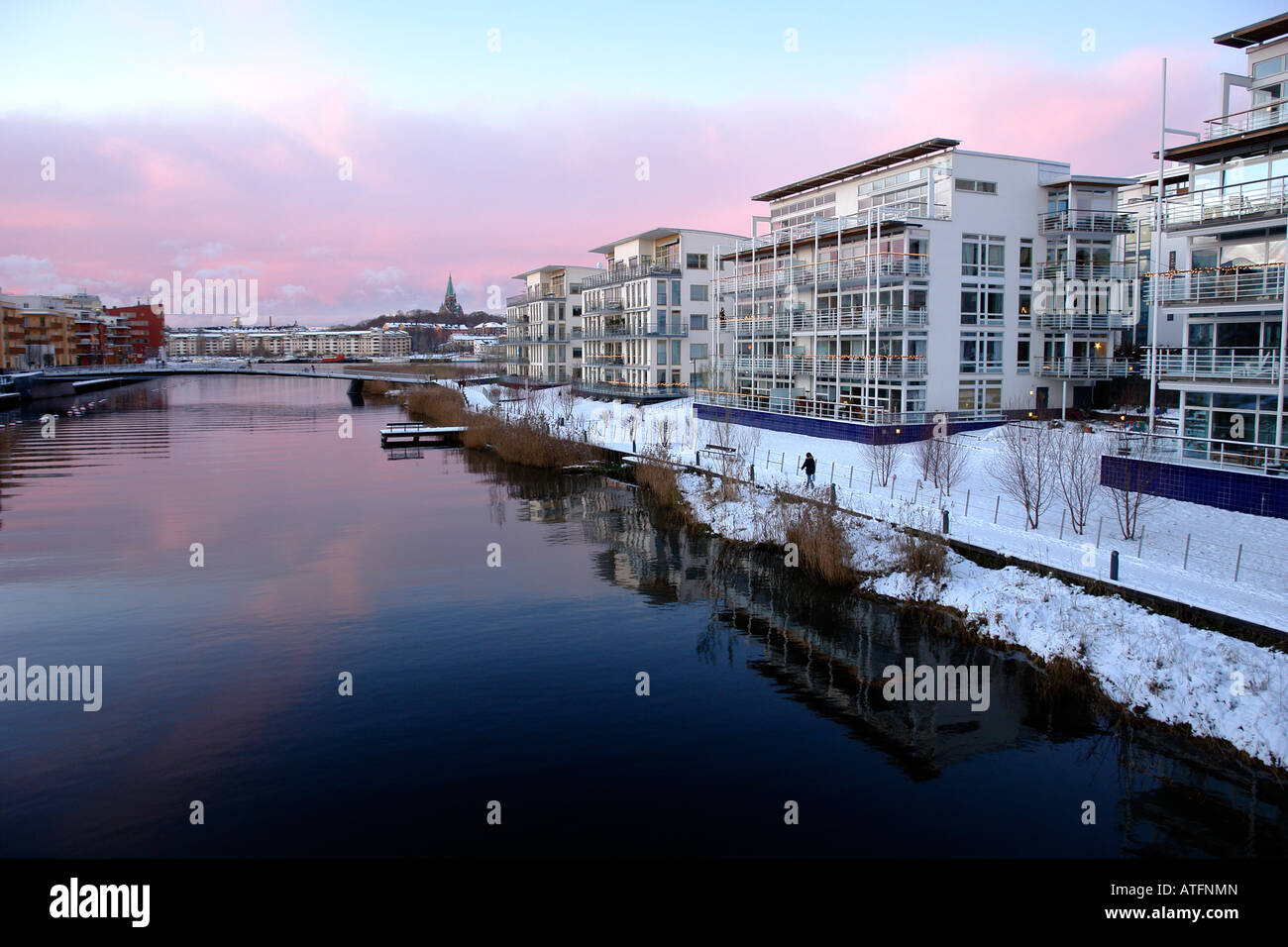 Modern housing in Stockholm Stock Photo