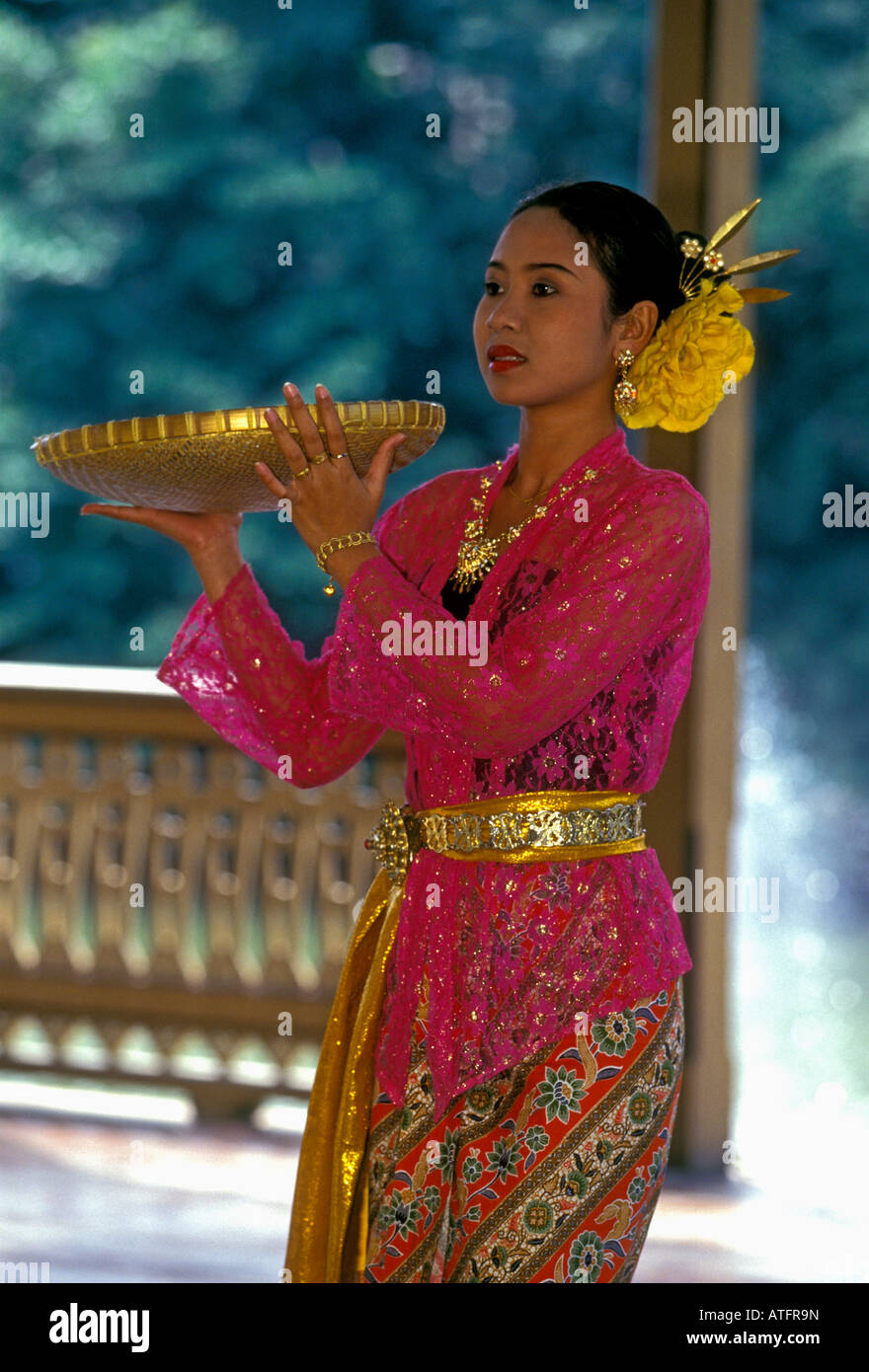 Thai dance dancer dancers dancing dance performance, Vimanmek Palace, Vimanmek Mansion, Bangkok, Bangkok Province, Thailand, Southeast Asia, Asia Stock Photo