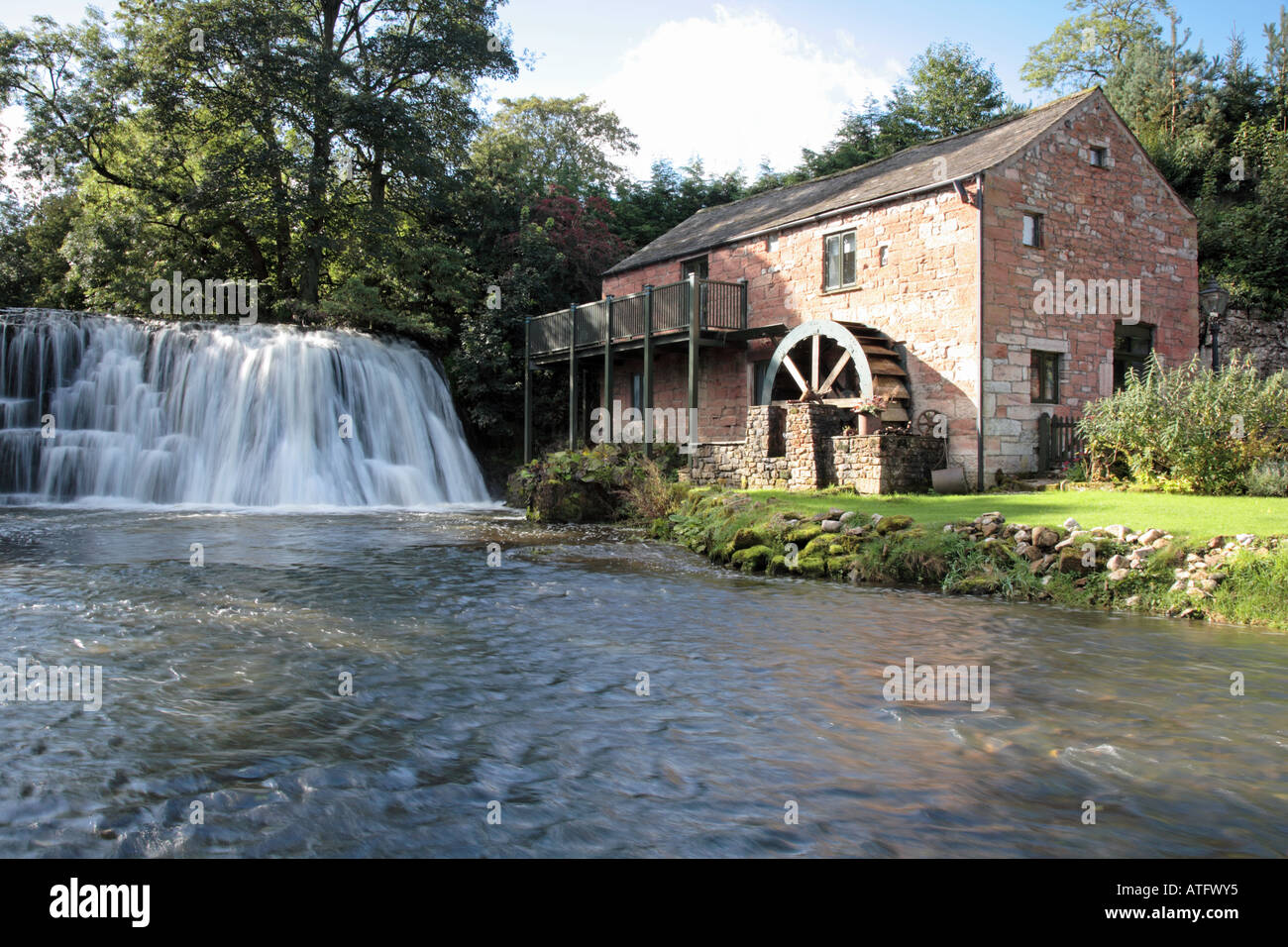 Rutter Falls, Appleby, Cumbria, watermill converted to domestic home Stock Photo 9318004 Alamy