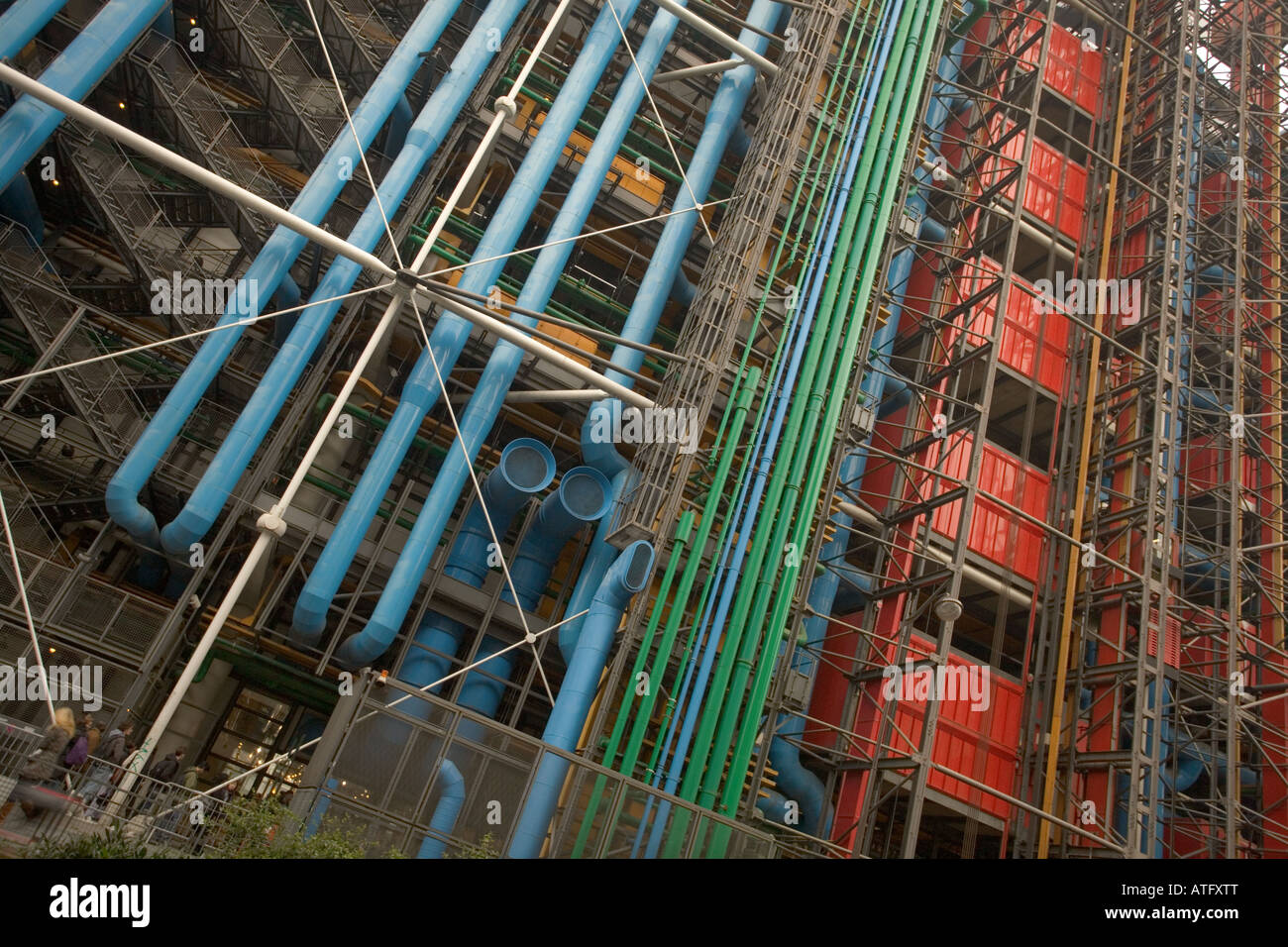 Centre Pompidou or Centre Beaubourg in Paris France Stock Photo