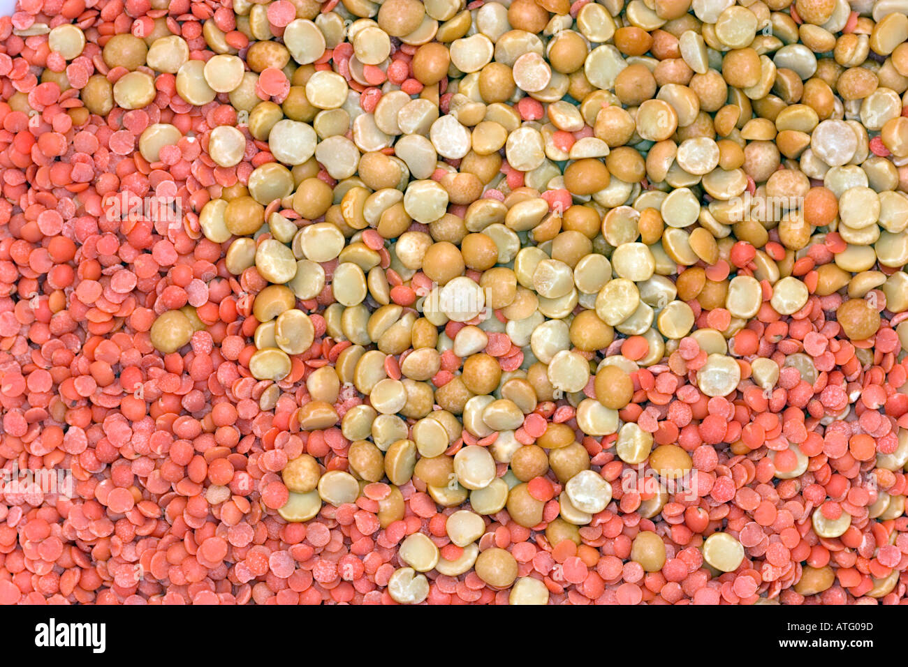 Mixed split peas and lentils Stock Photo Alamy