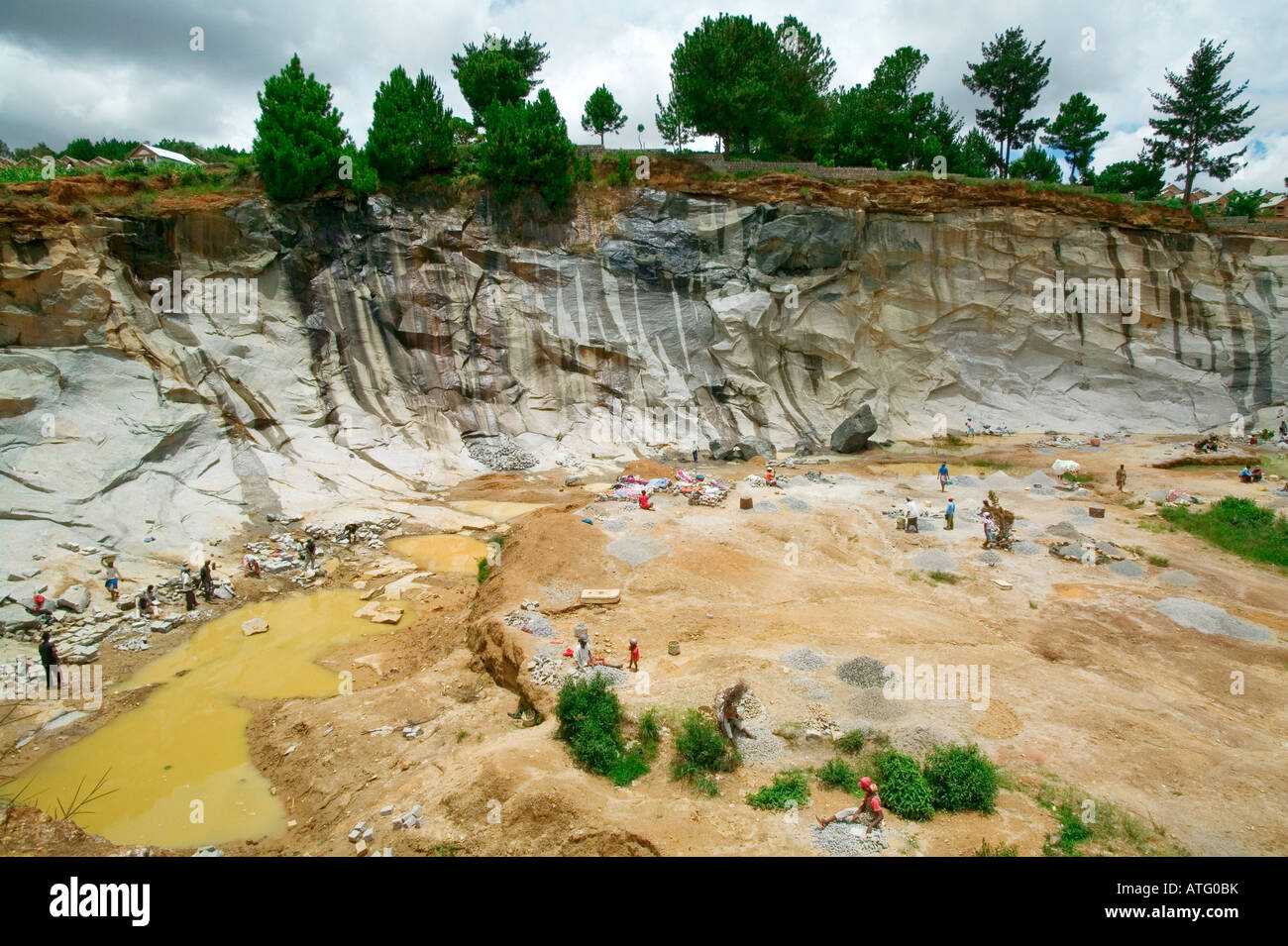STONE QUARRY MANANTENASOA MADAGASCAR AFRICA Stock Photo Alamy