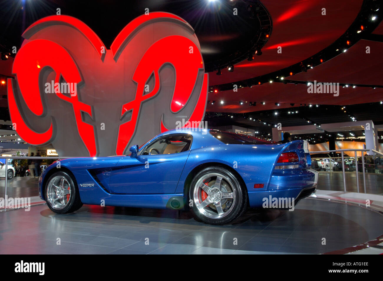 2006 Dodge Viper SRT10 Coupe at the North American International Auto Show 2005 Stock Photo
