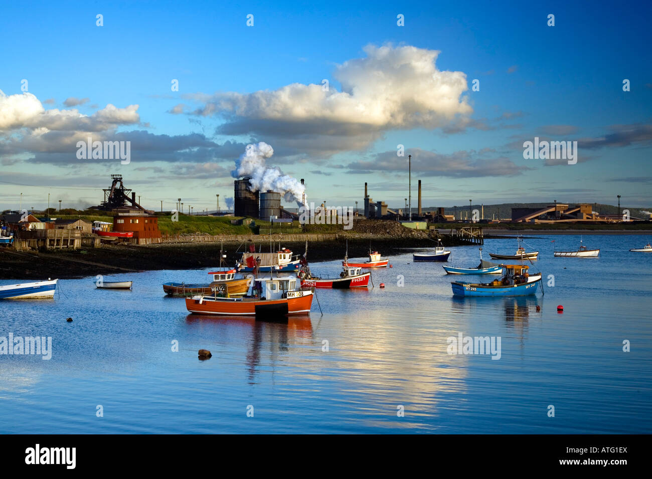 Paddys Hole Harbour Teesmouth Redcar North East England Stock Photo