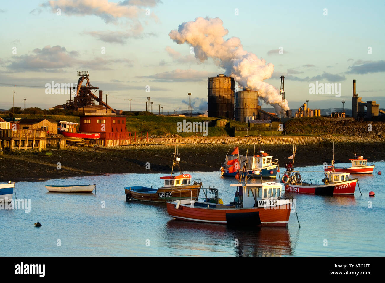 Paddys Hole Harbour Teesmouth Redcar North East England Stock Photo