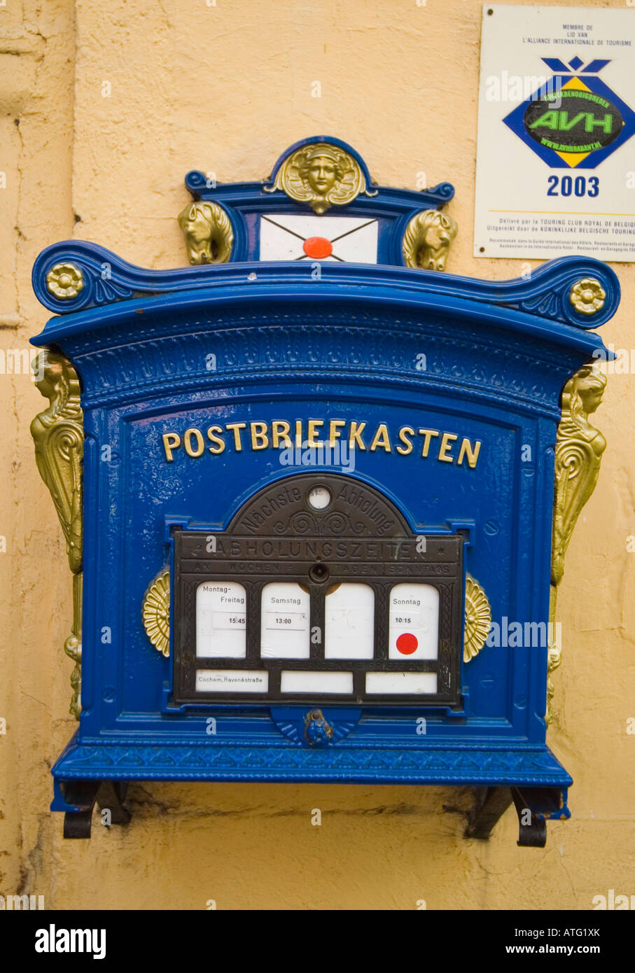 An old fashioned German mail box in Germany Stock Photo Alamy