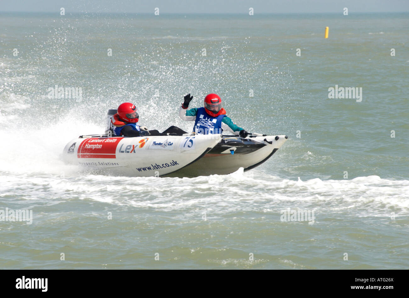 Powerboat Racing, Eastbourne Extreme 2007 Stock Photo