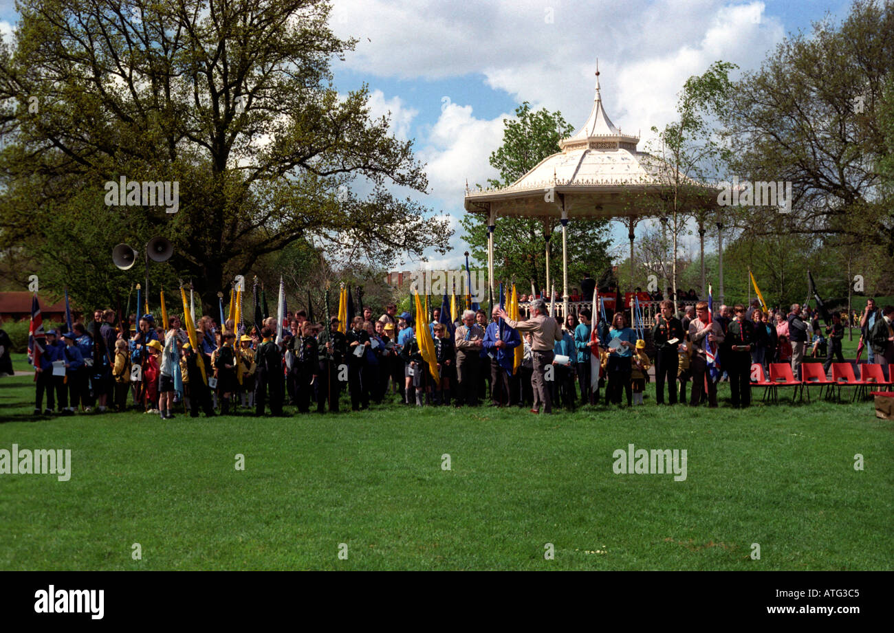 Parade in Vivary Park Taunton Stock Photo Alamy