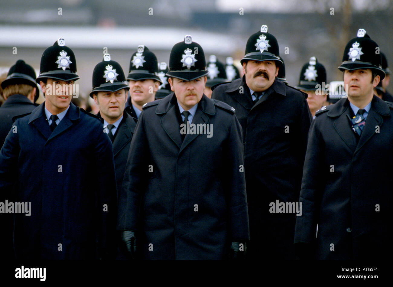 British police policemen Stock Photo
