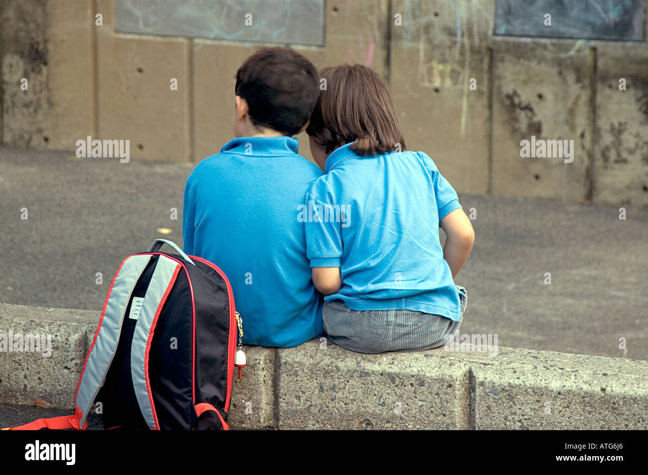 Playground Conversation Stock Photo