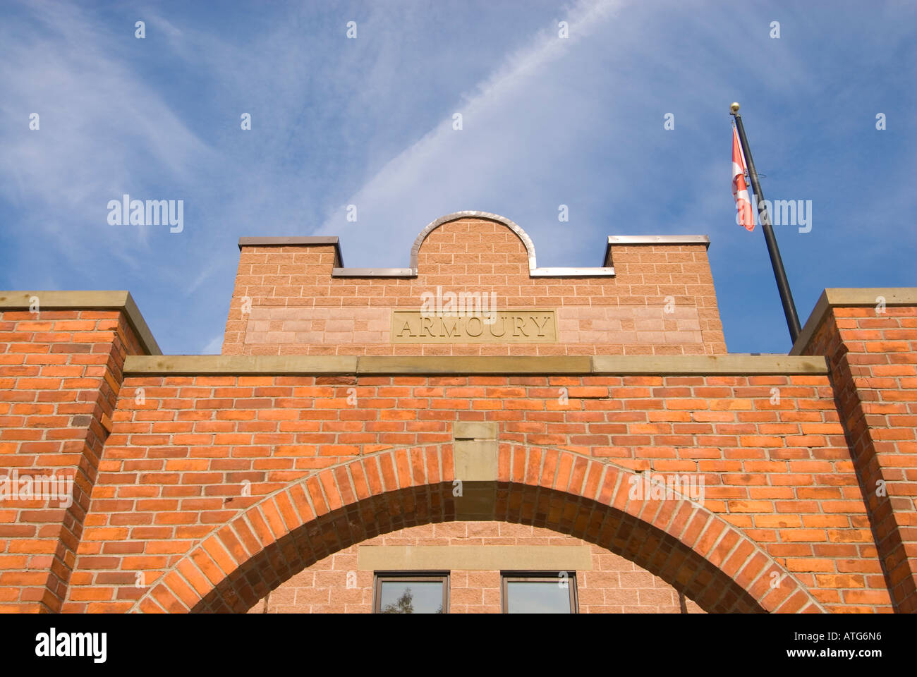 Stock image of Fredericton armoury in New Brunswick Canada Stock Photo