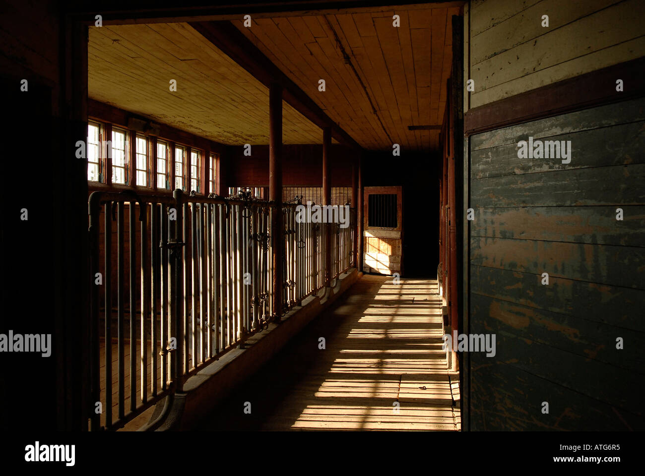 Stock image of huge barn of Sir William Van Horne on Ministers Island