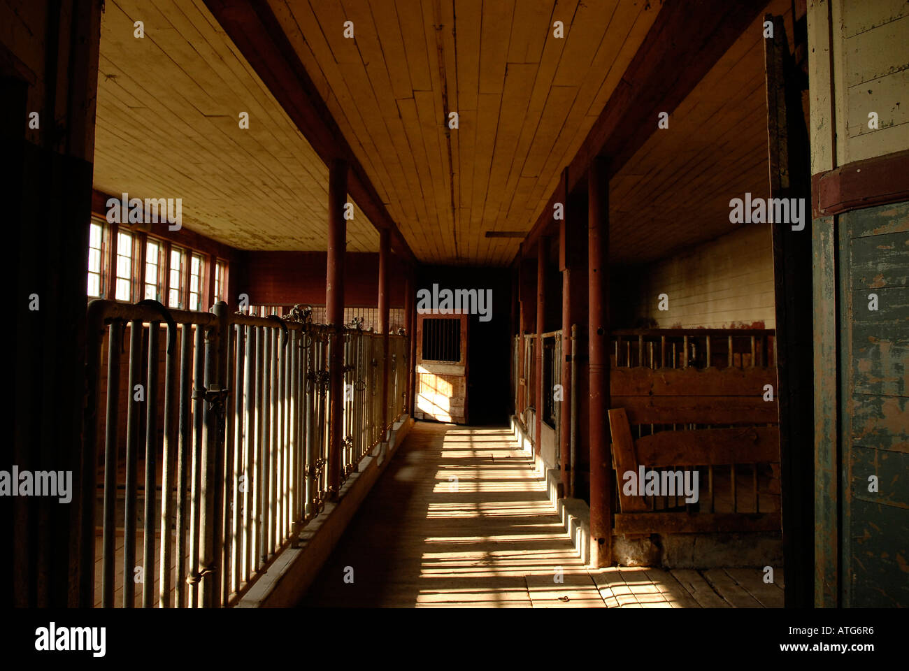 Stock image of huge barn of Sir William Van Horne on Ministers Island