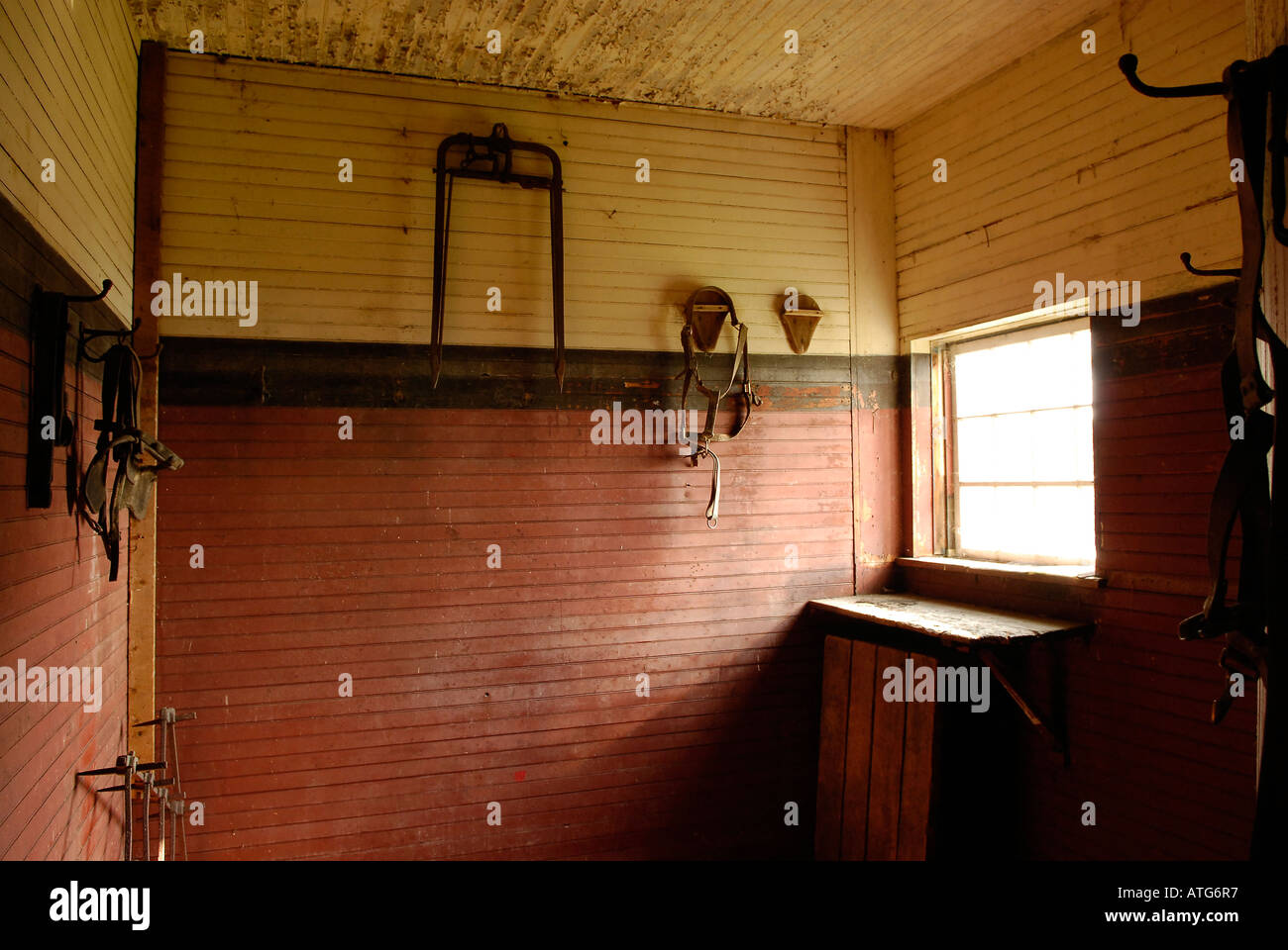 Stock image of huge barn of Sir William Van Horne on Ministers Island
