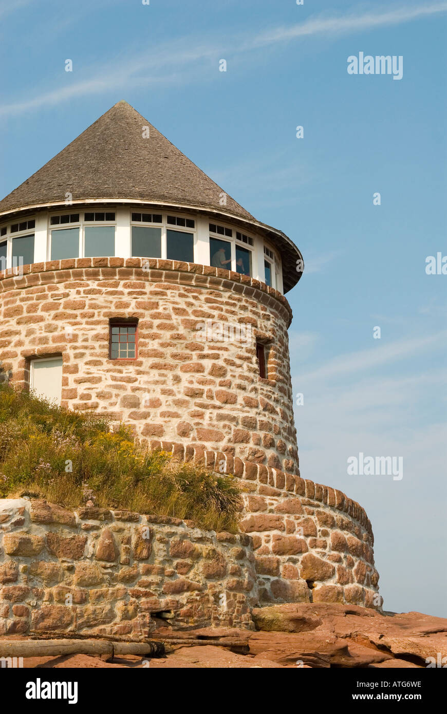 Stock image of bath house of Sir William Van Horne on Ministers Island