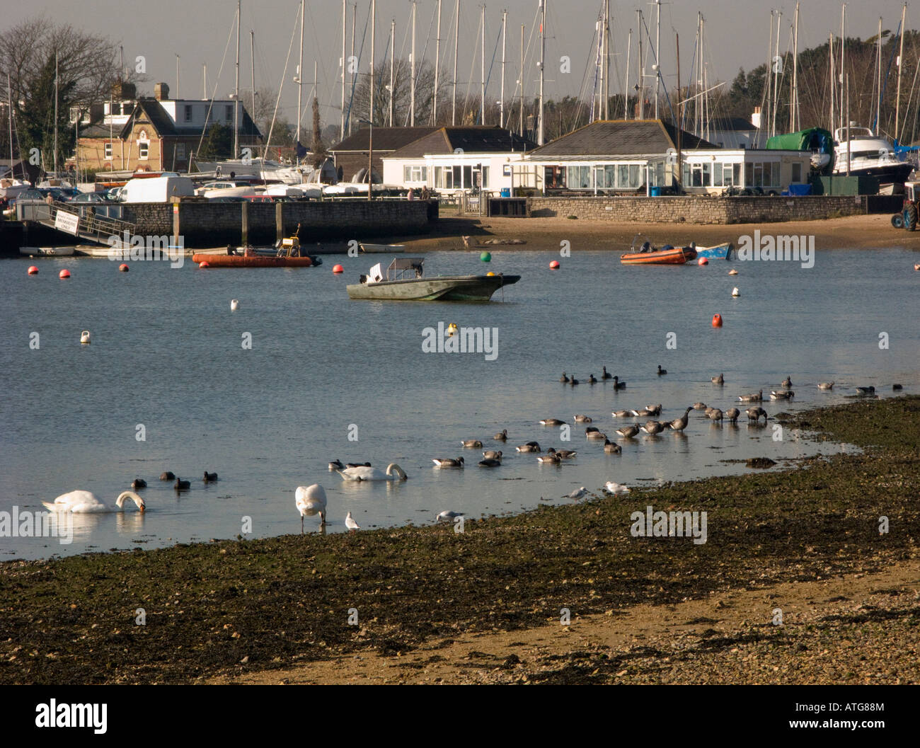 Keyhaven Harbour, Hampshire,, UK Stock Photo