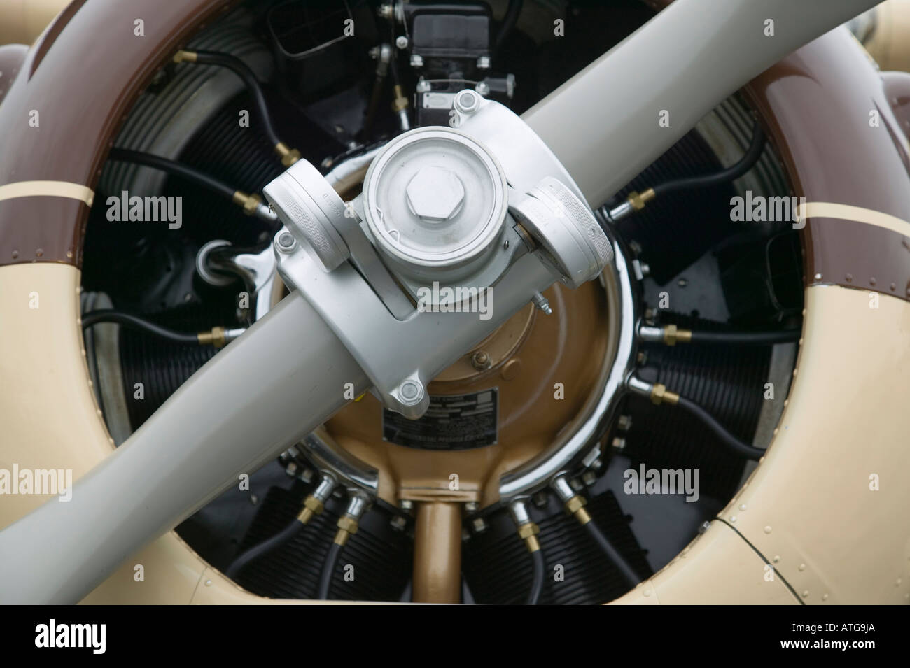 Radial Engine of a 1947 Cessna 190 Stock Photo - Alamy