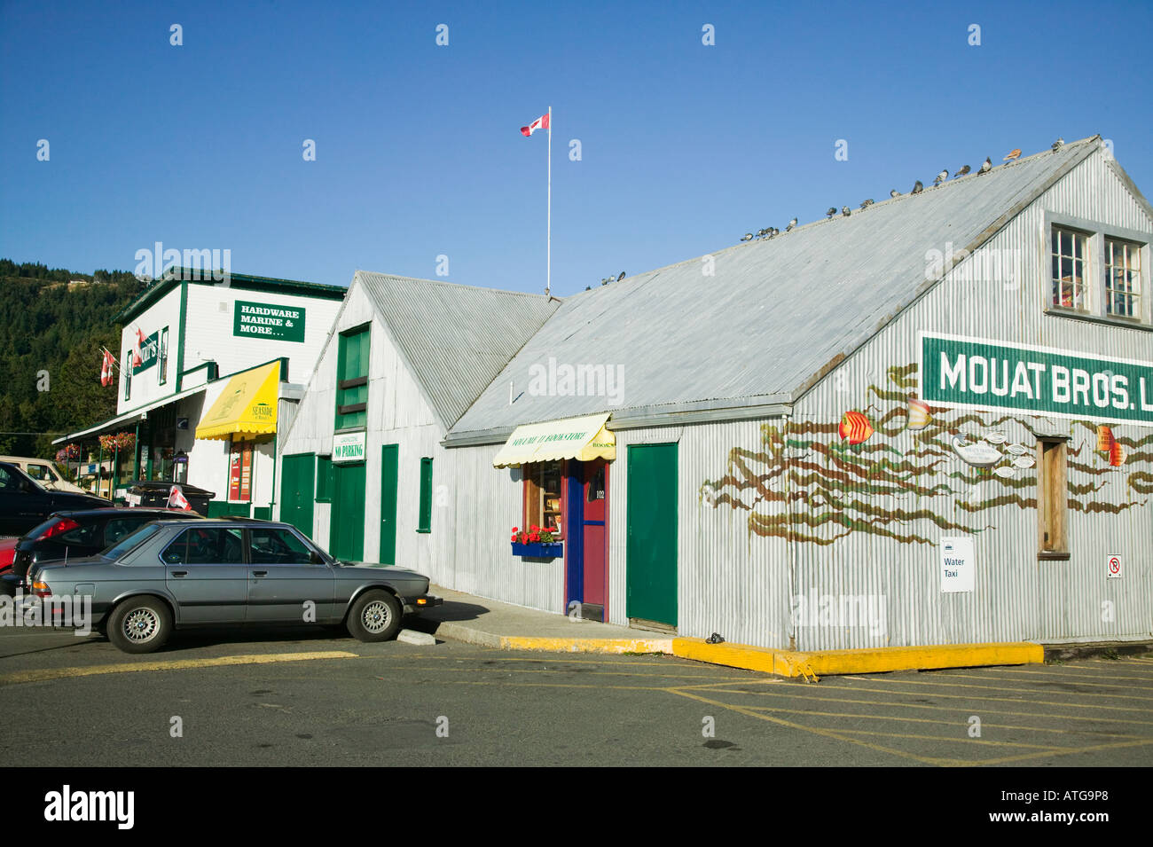 Mouats Store Ganges Salt Spring Island BC Canada Stock Photo Alamy