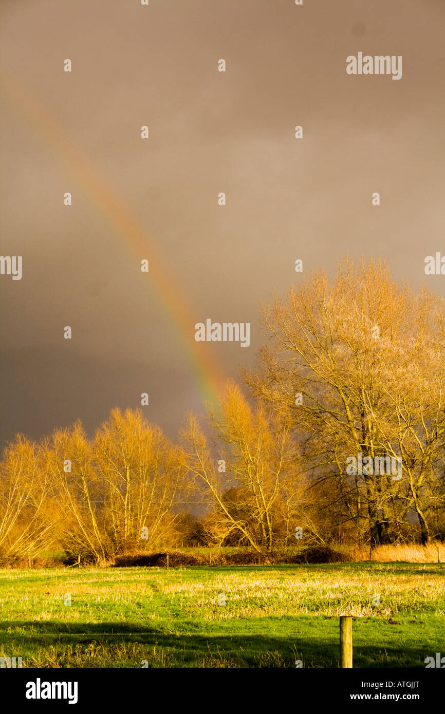 Stormy sky with rainbow hi-res stock photography and images - Alamy