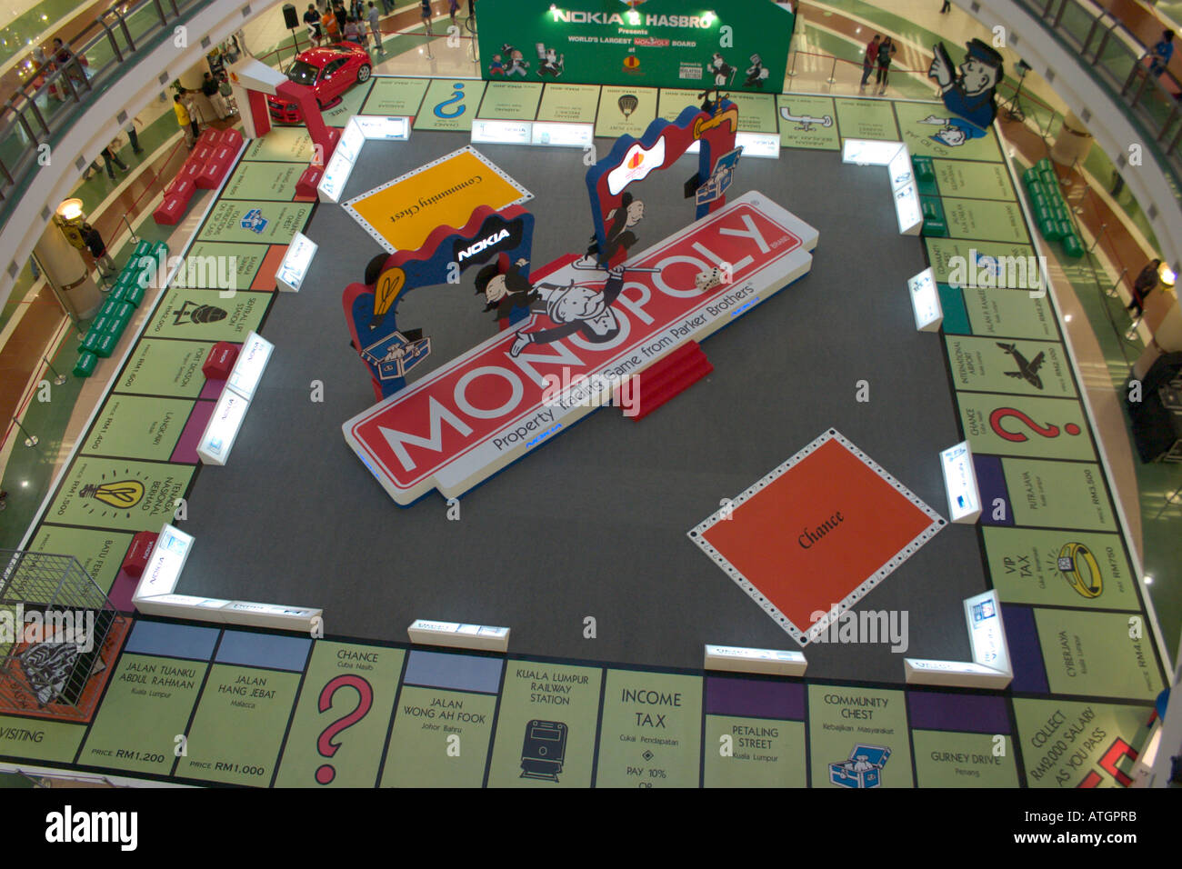 giant life sized monopoly board Stock Photo - Alamy