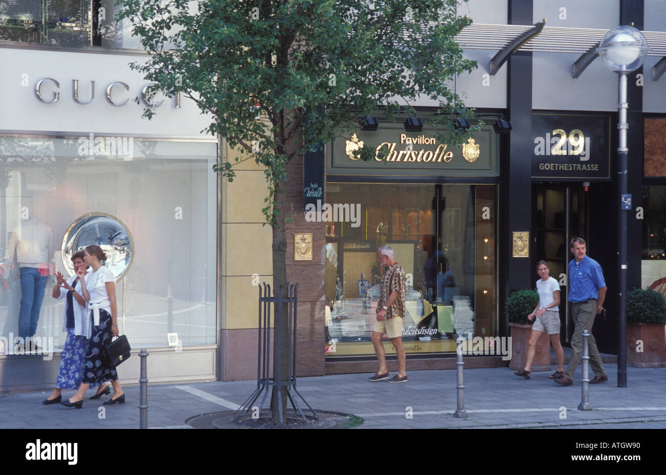 Shops at the shopping street Goethestrasse Frankfurt Hesse Germany Stock  Photo - Alamy